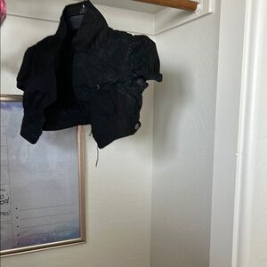 Women's Black Cropped Jacket